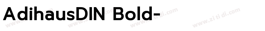 AdihausDIN Bold字体转换